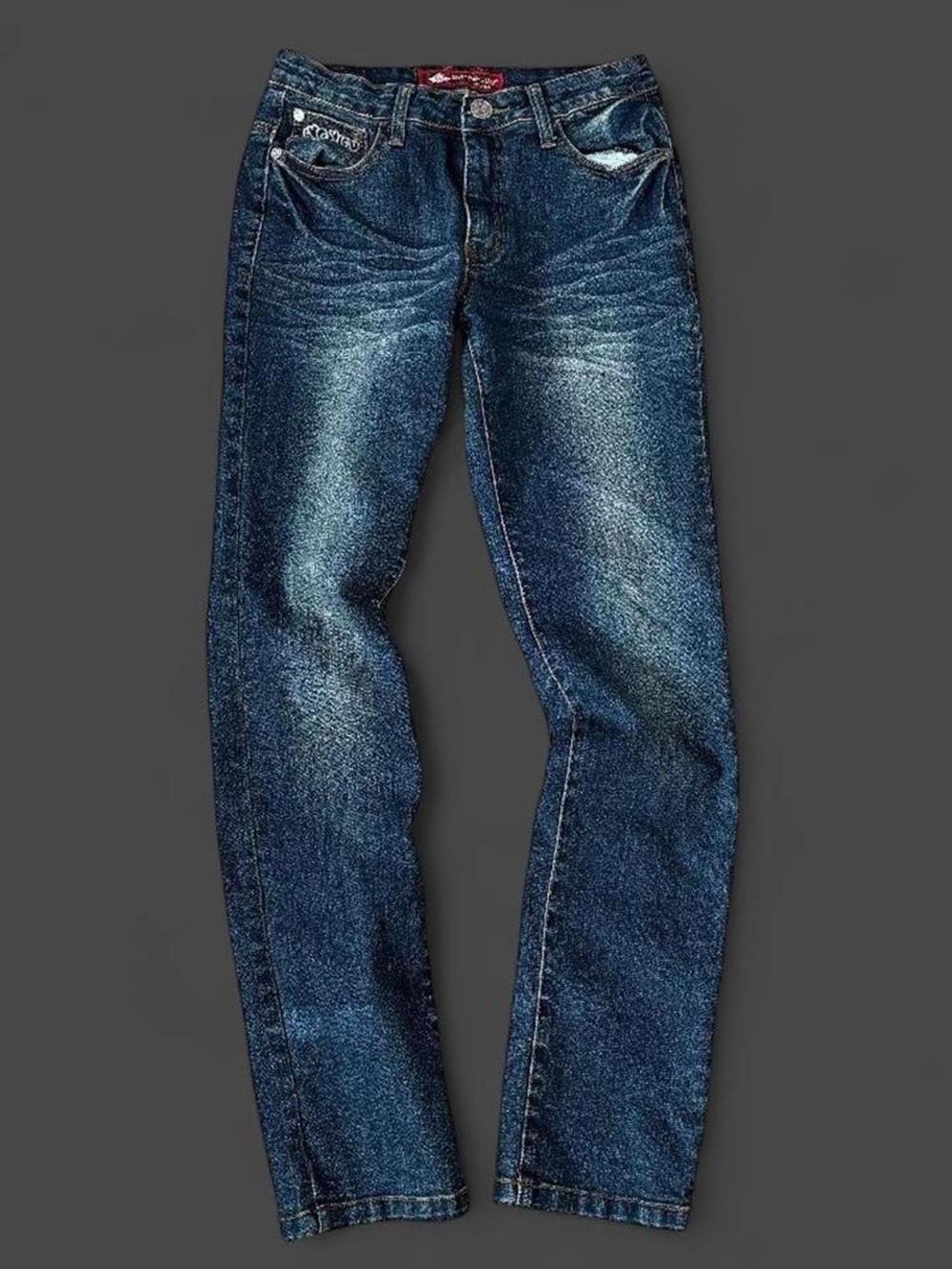 New-Fame-Leo Dark wash straight leg jeans size 28 #denim